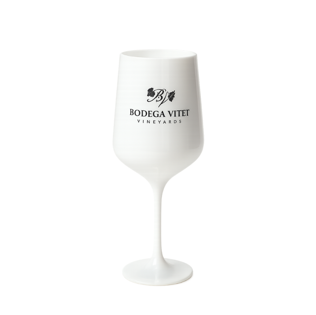 Exklusives Kunststoff-Weinglas mit Branding – Bodega Vitet